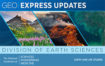 Division or Earth Sciences banner and NASEM banner